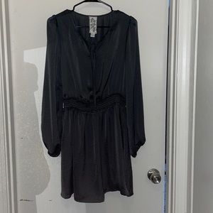 Long sleeved grey dress